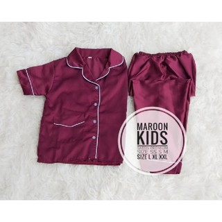 Piyama Anak  Saten Piyama anak  Satin  Premium Baju  Pendek 