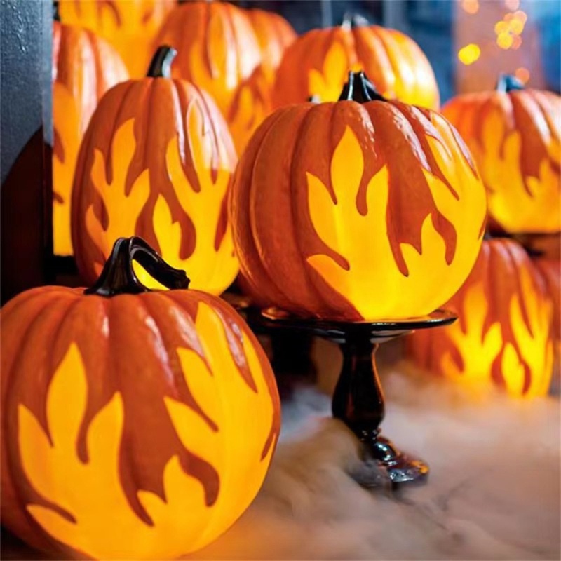 Zzz Lampu Lentera LED Bentuk Labu Halloween 3 Ukuran Untuk Dekorasi Rumah