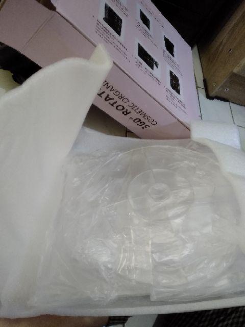 Kan Rak Kosmetik Akrilik Putar 360 Derajat Desktop Storage Rotate