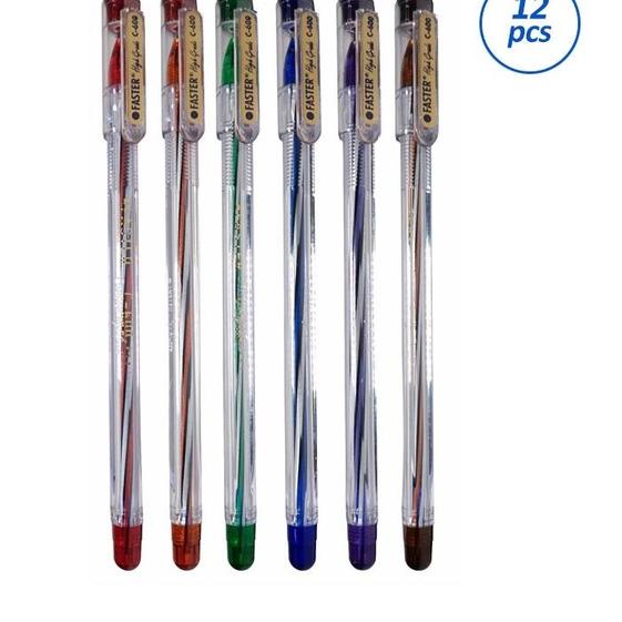

Terbaik! Pulpen Faster C600 12 pcs