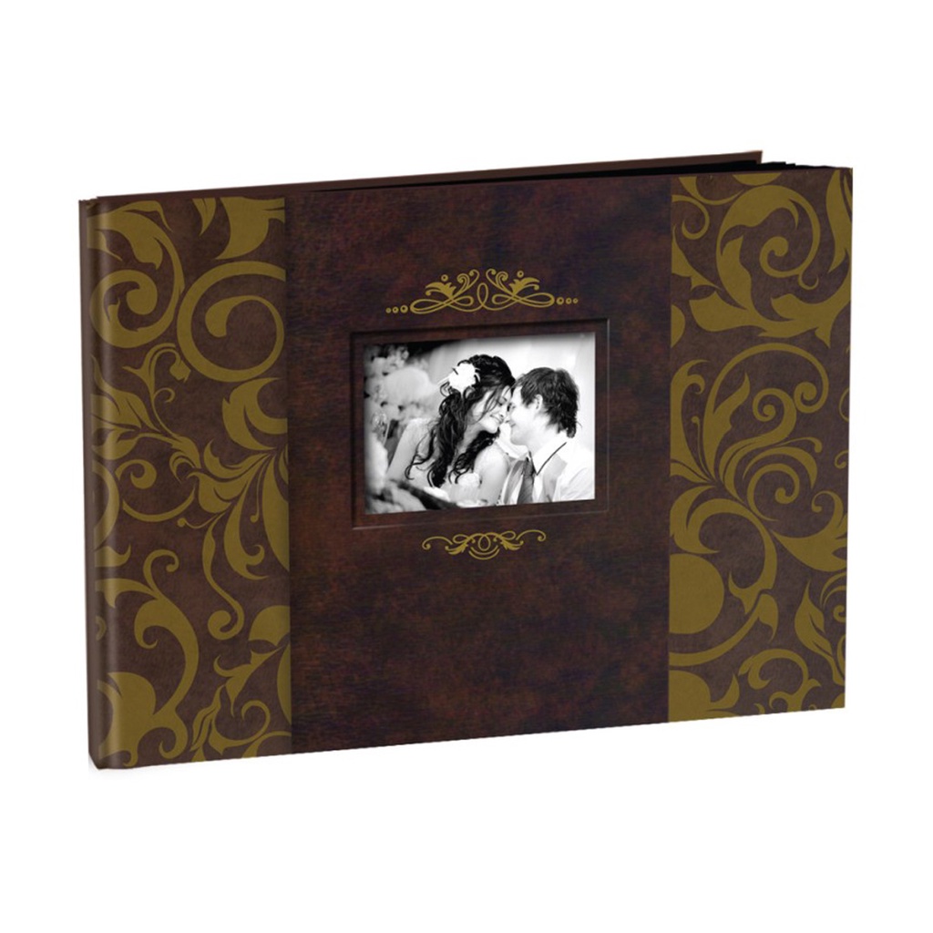 Album Foto Eternal Gold Ornament EVITA Jumbo Horizontal Susan Photo Album 10 Sheet