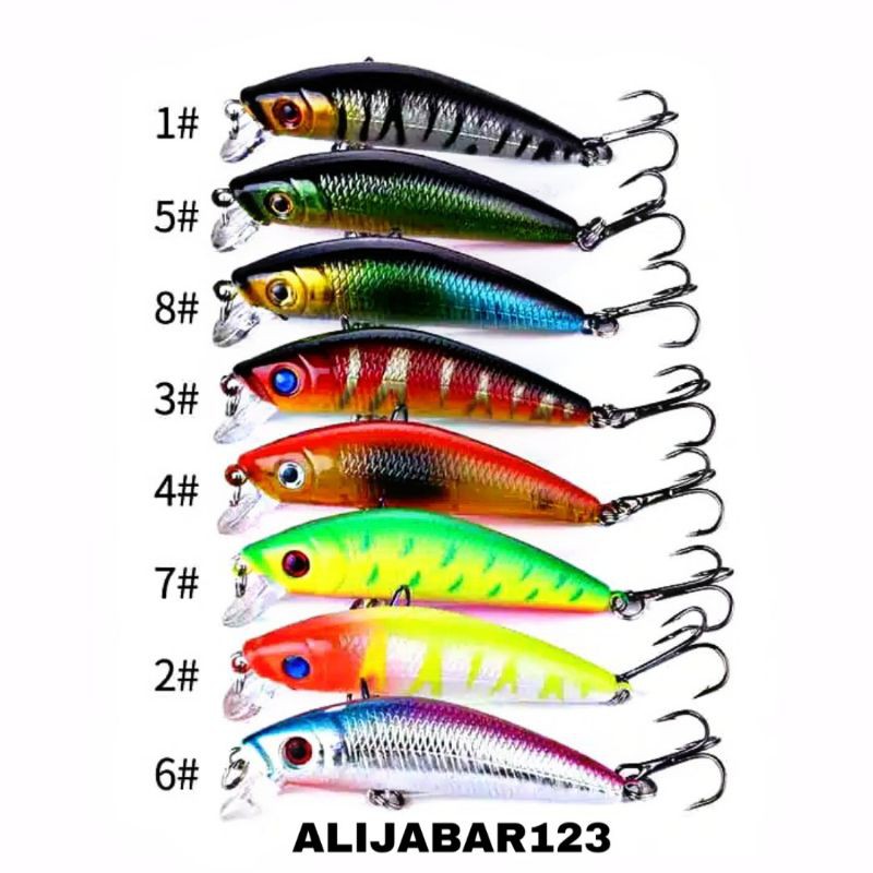 Umpan Ikan Pancing Minnow Crank Bait