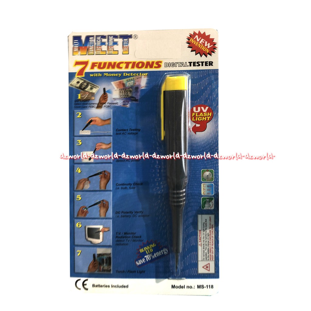 Meet 7 Functions Digital Tester Ms - 118 Alat Penguji Tes Listrik