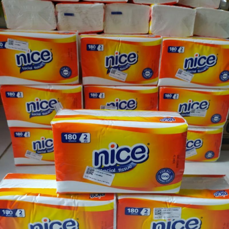 Tisu Nice 180 Sheets 2ply / Nice Facial Tissue 180's