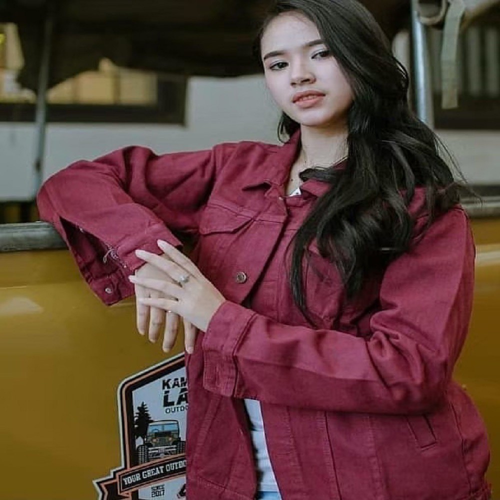 Model Jaket Jeans Cewek | Jaket Lucu | Cantik Jeans Murah Premium Ukuran M,L dan XL