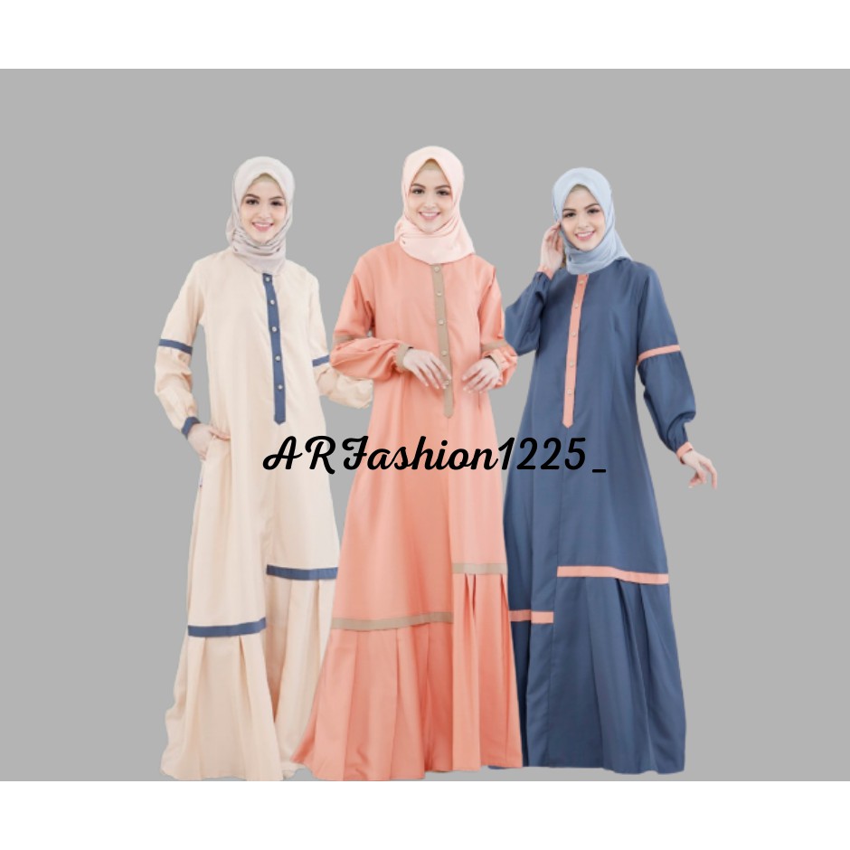 GAMIS RAUNA TERBARU RK262/RK264/RK267 / DRESS WANITA MUSLIMAH / GAMIS REMAJA KEKINIAN