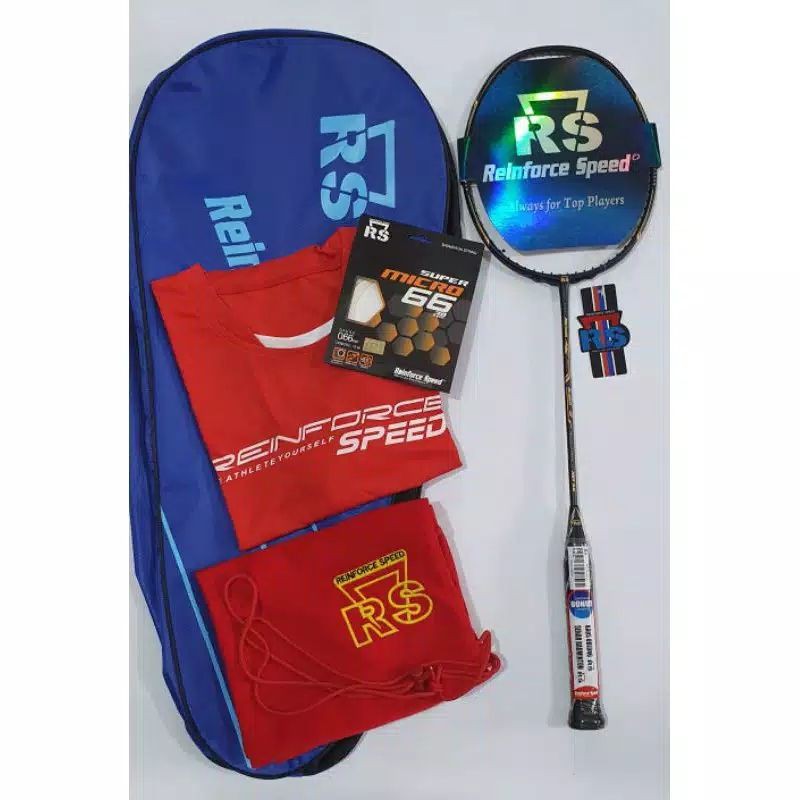 Raket badminton RS MICRON SABER 18 N-ll bonus lengkap original