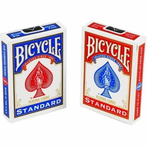 BICYCLE STANDART RED BLUE playing card kartu remi poker sulap import