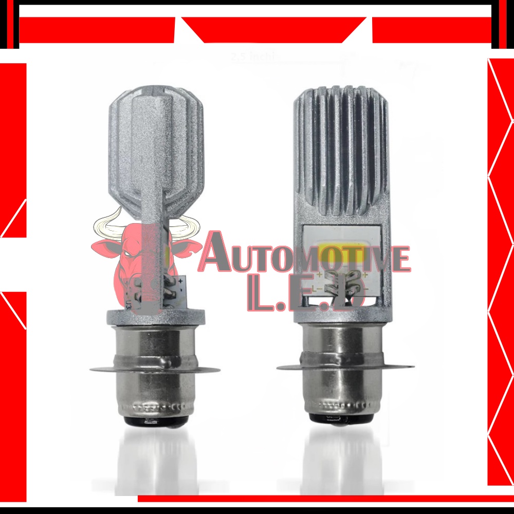 LAMPU DEPAN MOTOR LED H6 COB 2 MATA MERK ICC ORIGINAL LAMPU MOTOR H6 2 MATA LED GRIGI-1