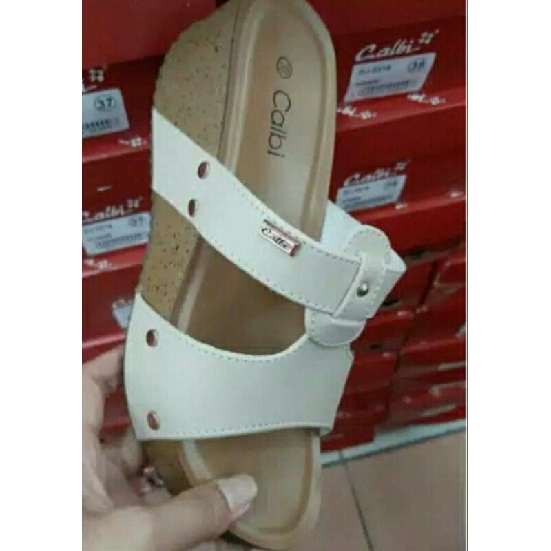 Calbi sandal wedges wanita original 100%