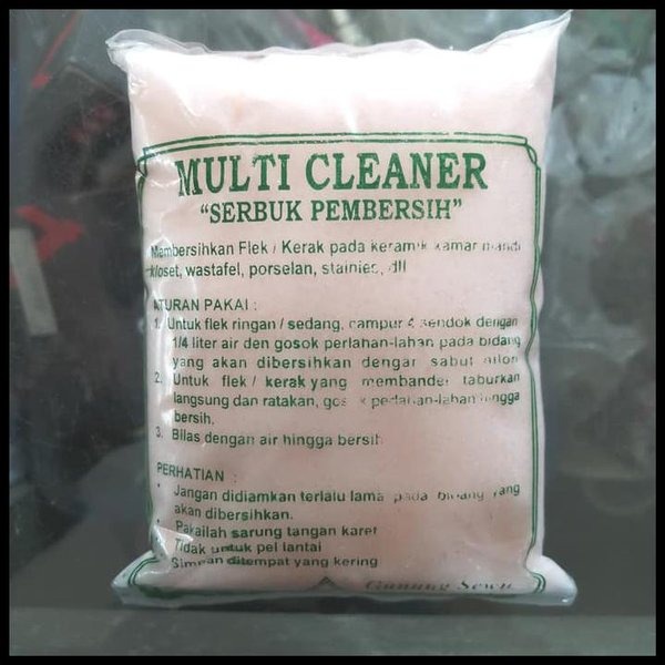 Multi Cleaner Pembersih Kerak Lantai - Bubuk Pembersih Kerak Toilet Bak Mandi Serbaguna - Perontok Kerak Membandel