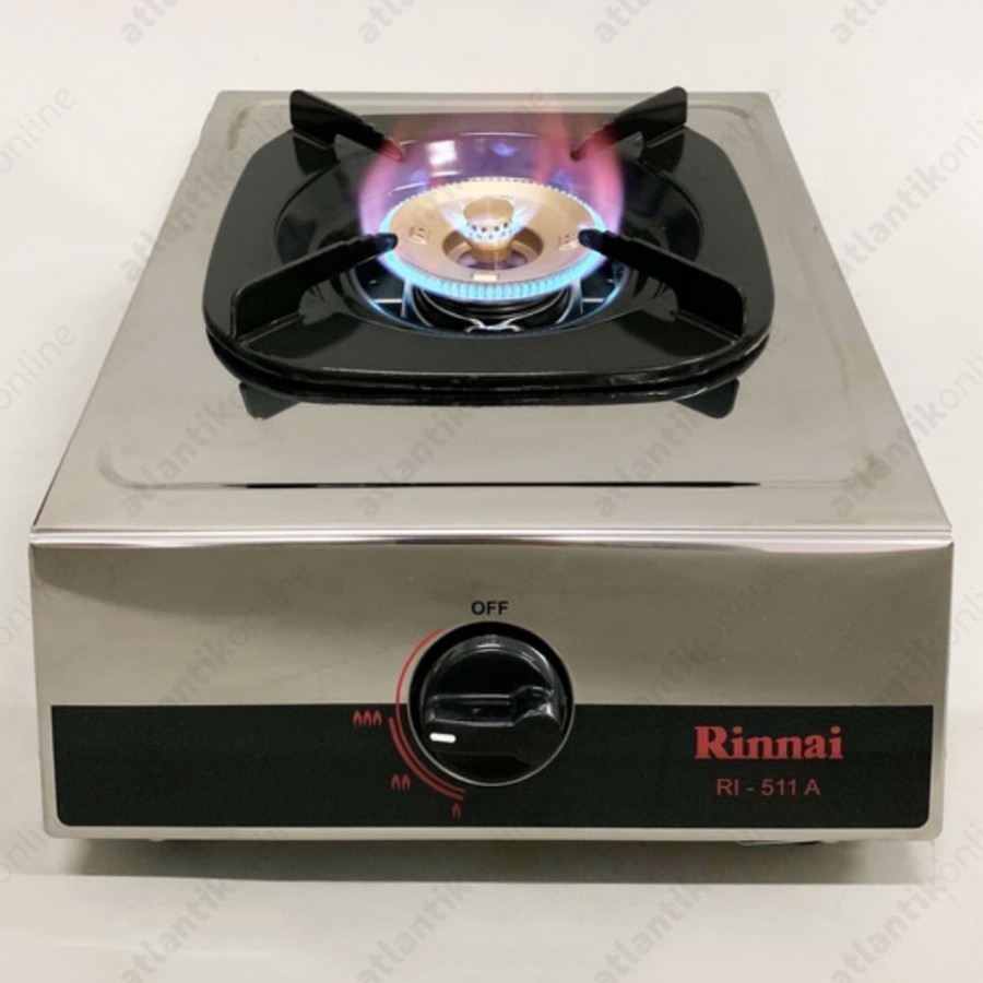 Kompor Gas Rinnai 1 Tungku RI511A / Kompor Rinnai RI 511A Api Lilin