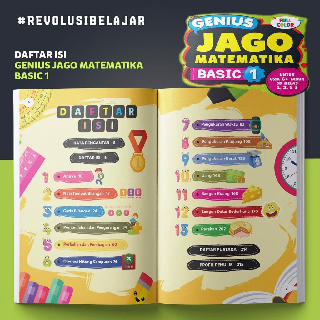 Buku Genius Jago Matematika (Basic 1 dan 2)