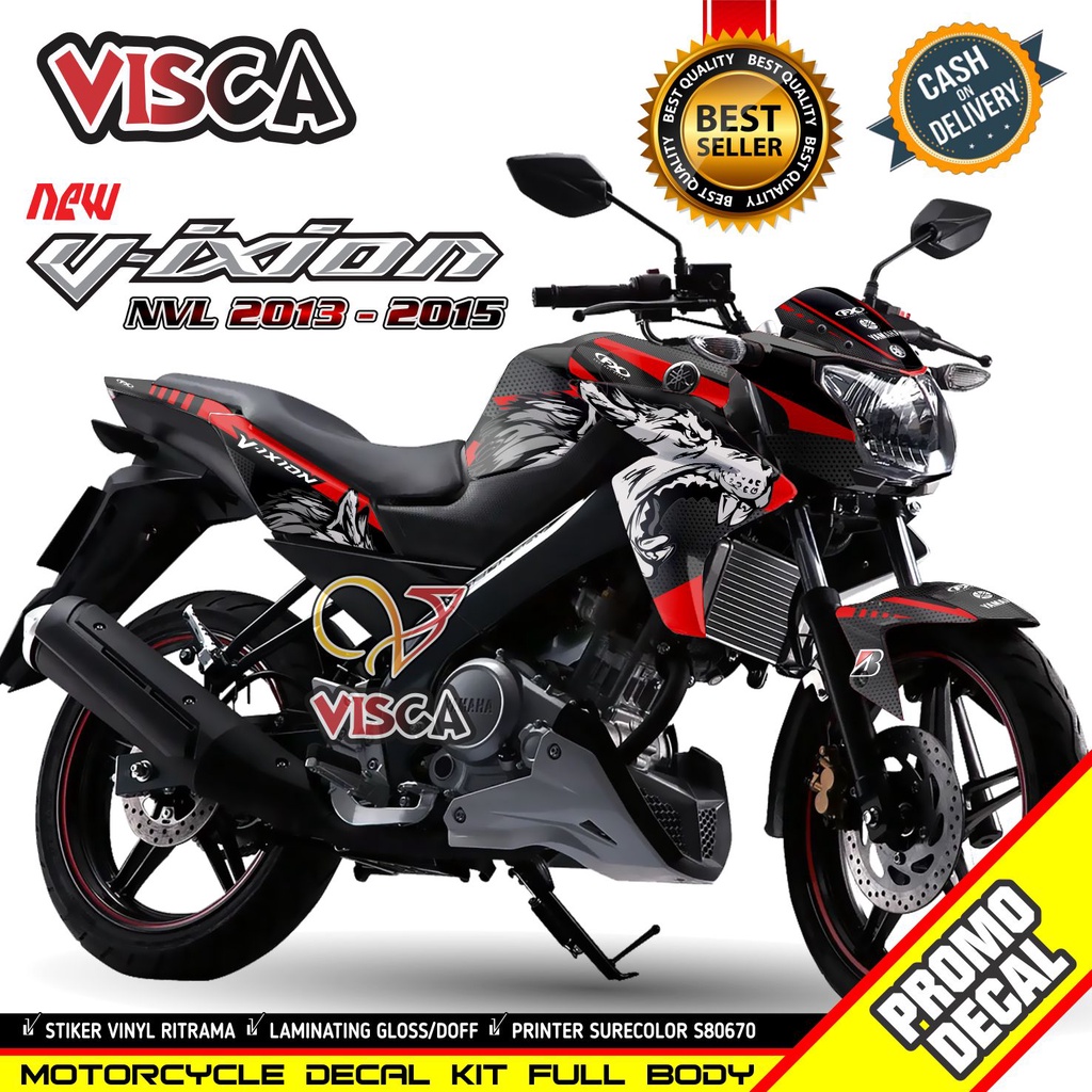 (COD) Decal Vixion New Full Body Decal Vixion NVL Full Body Stiker Vixion NVL Full Body Stiker Vixio