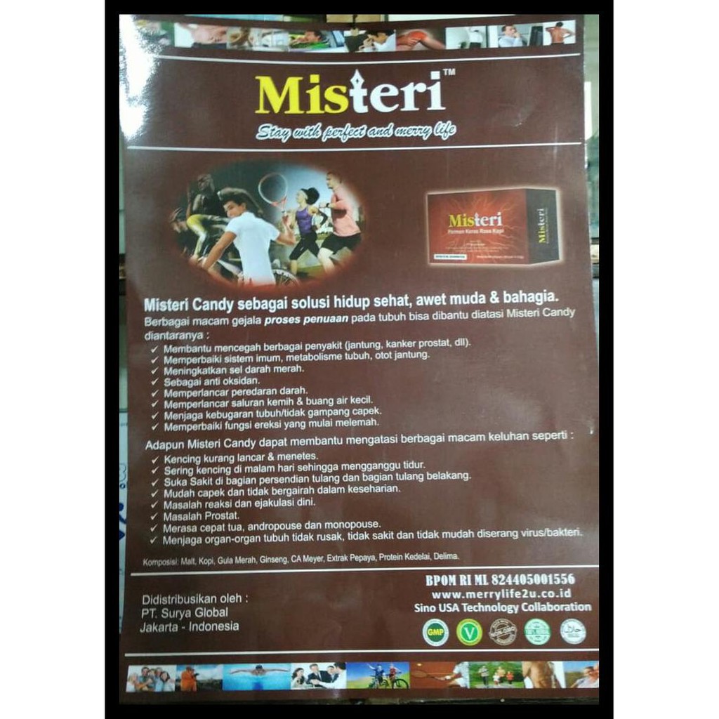 

DISKON Misteri Ginseng & Coffee Energetic Candy (Permen Kopi) Bpom Isi 30Pcs