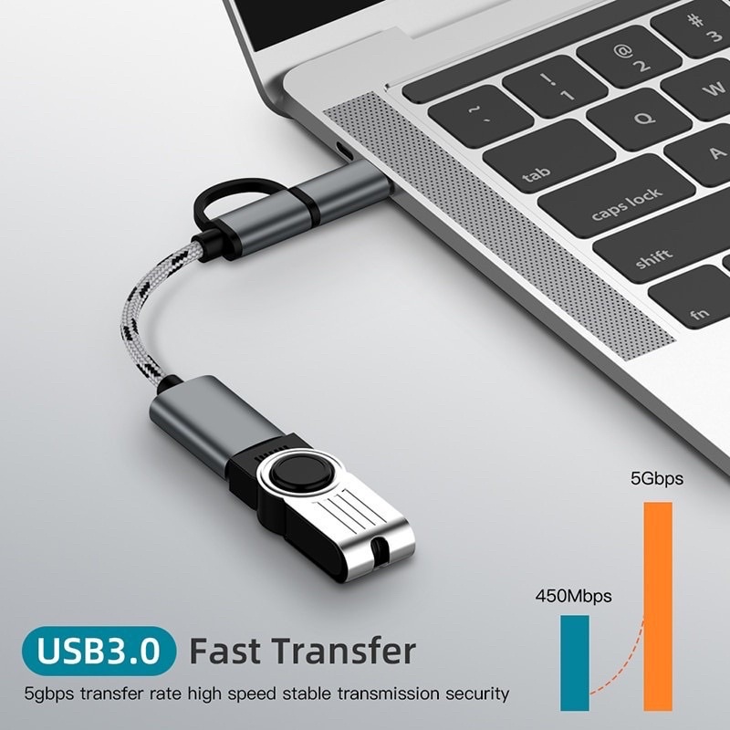 TERMURAH DI SHOPEE / OTG 2 IN 1 ORIGINAL GRADE A MICRO TYPE C FAST TRANSFER OTG FLASH DISK MOUSE