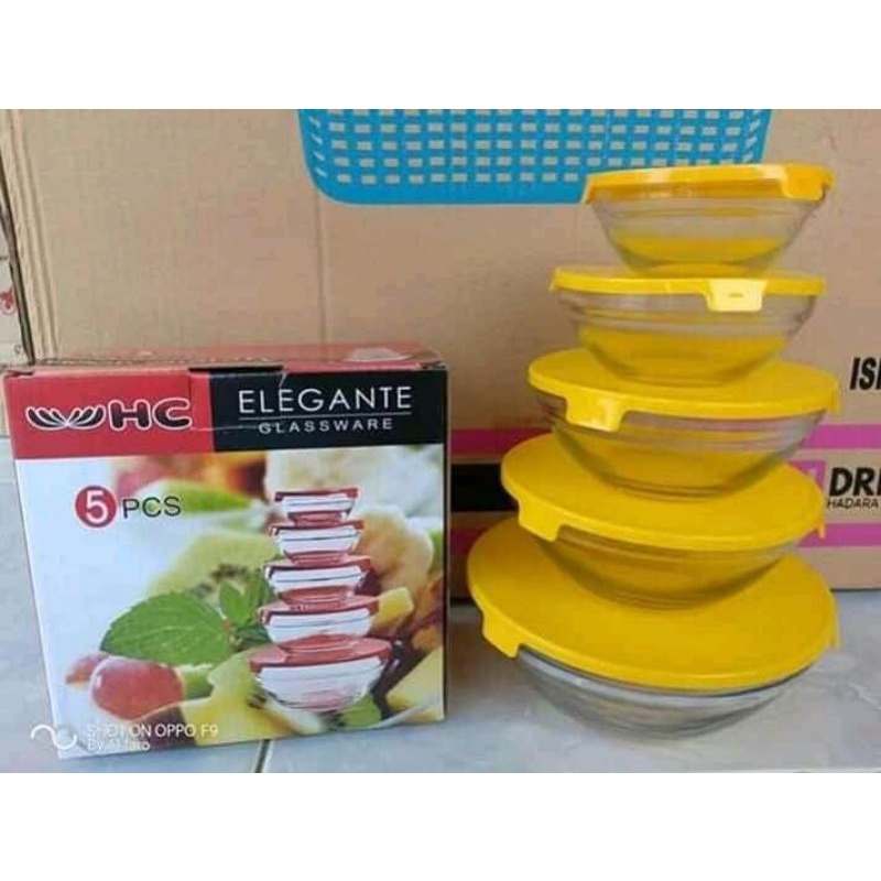 HC glass bowl set / Mangkok kaca set