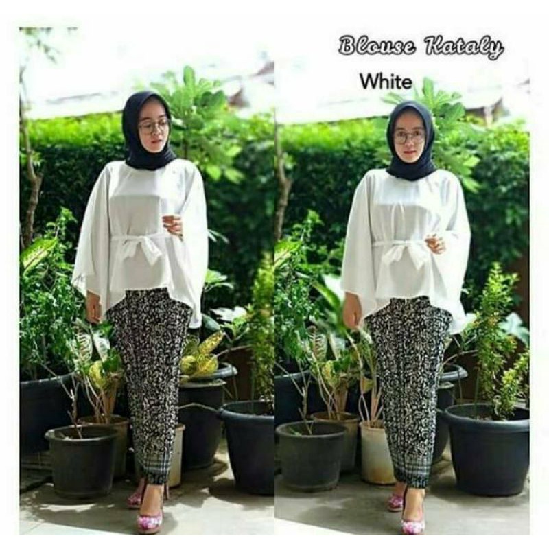 ATASAN KEBAYA BATWING TALI / KATALI KALILA BATWING modern kebaya jumbo kebaya batwing tali jumbo-6