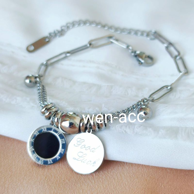 Gelang Tangan Wanita Cantik Titanium Import Antikarat