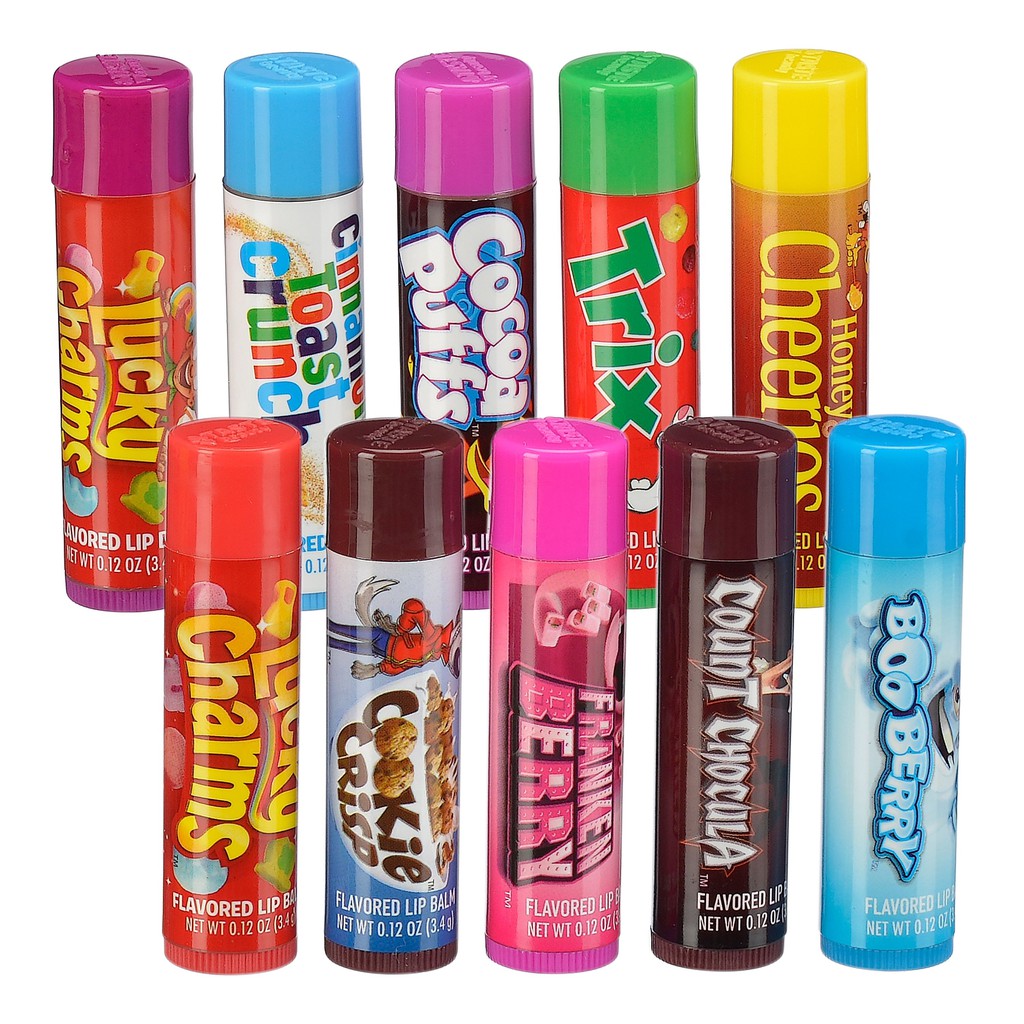 Breakfast Cereal Lip Balm - Import Rasa Sereal Lipbalm Cinnamon Toast Crunch Lucky Charms