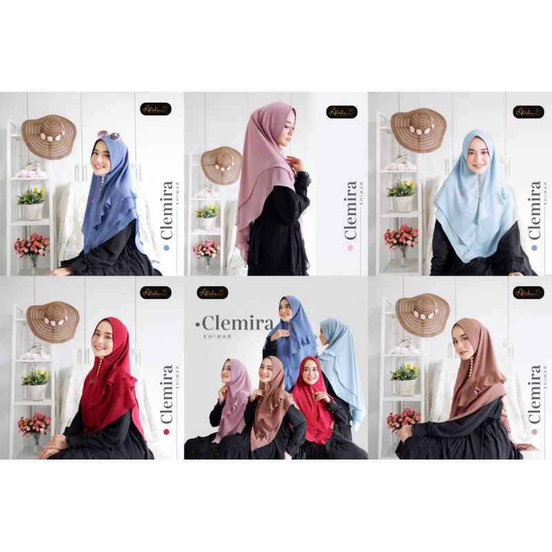 Khimar Ceruty Babydoll Premium CLEMIRA