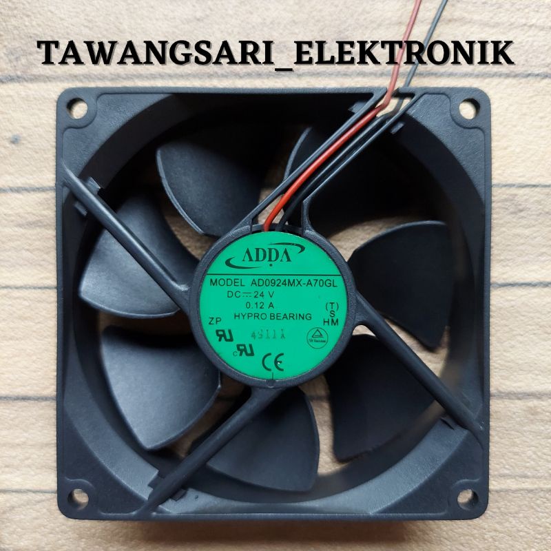 Kipas Fan Las Trafo 24V DC 0.12A 9cm kipas las inverter lakoni trafo DC 24volt 0.12ampere 9×9cm