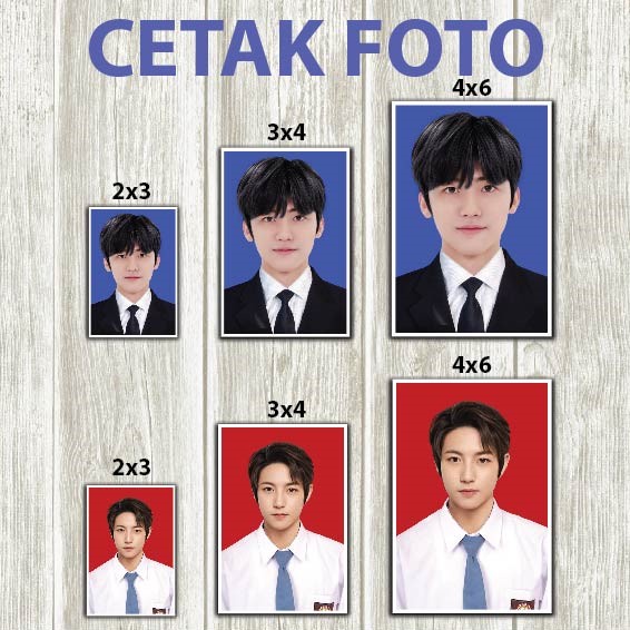 CETAK PAS FOTO KILAT UKURAN 2x3 3x4 4x6