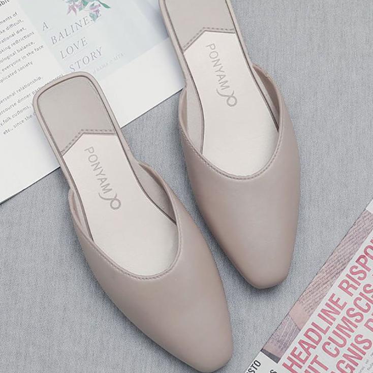 ➵ Sepatu Flat jelly Wanita Polos Ponyam import S2 ✸