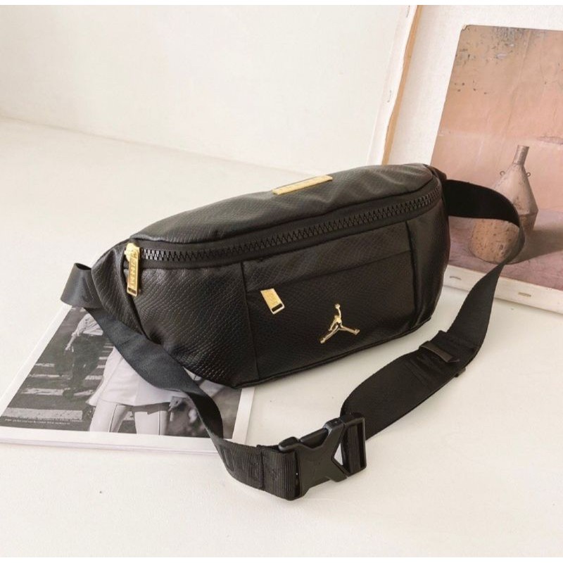 [COD] WAISTBAG/TAS SELEMPANG KULIT PRIA AIR JORDAN TRENDY IMPORT
