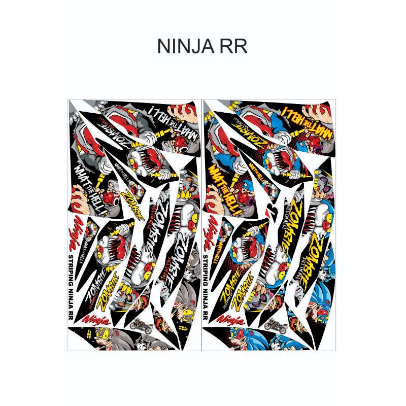 STRIPING KAWASAKI NINJA 150 RR THN 2012 / NINJA 150RR
