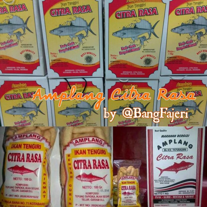 

Amplang Citra Rasa, Amplang Ikan Tenggiri, Amplang Kotabaru