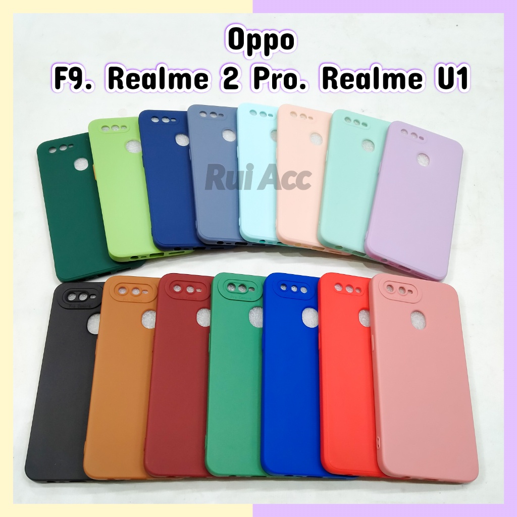 Silikon Candy Realme 2 PRO / Realme U1 / F9 Pro Softcase Warna Warni Lentur Macaroon Hijau Pink Biru