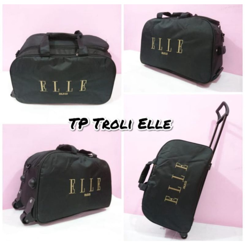 Travel Bag Jumbo Elle Troley Tas Pakaian Travel Bag Tas Jinjing Wanita Original