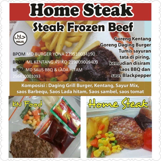 

paket lengkap siap saji beef frozen 10 box lengkap dengan saus steak