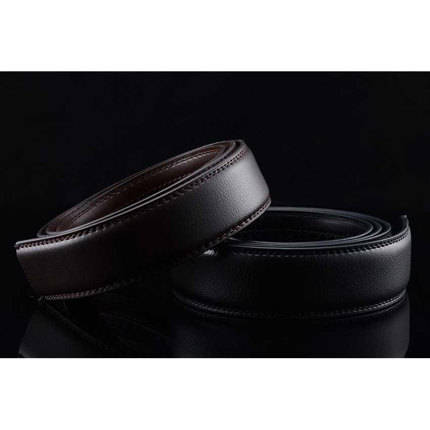 Tali Ikat Pinggang Kulit Luxury dengan Automatic Buckle - GSPR - Black