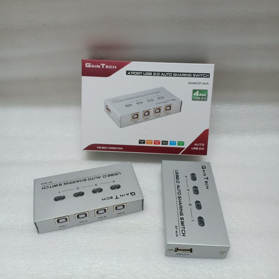 GainTech USB 2.0 Auto Sharing Switch - 2 Port / 4 Port