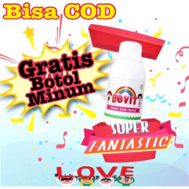 BISA COD,READY BUN, FREE TUMBLER Govit vitamin C penambah nafsu makan anak  iqku iq ku 100 150 200