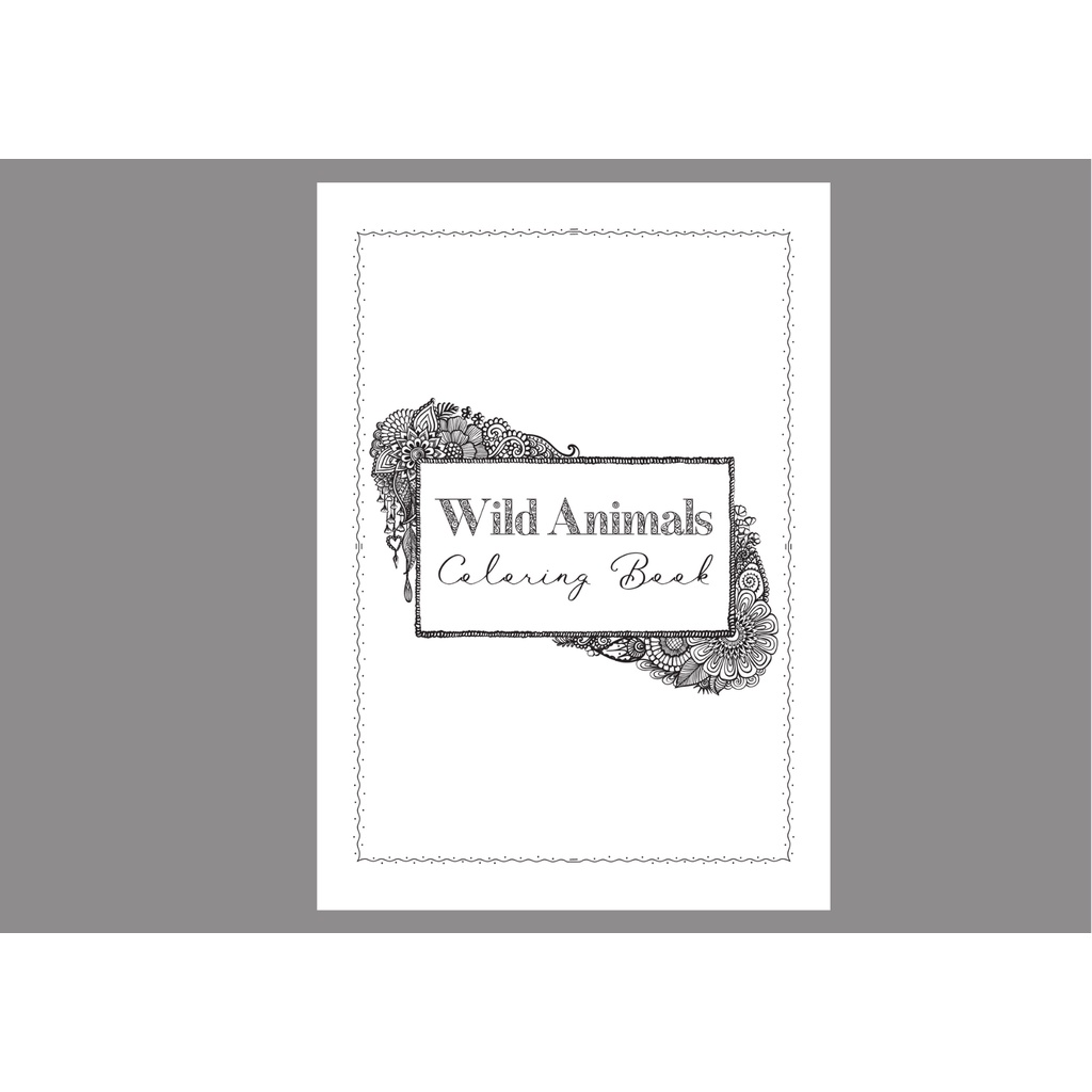 

WILD ANIMALS|Mewarnai Hewan Liar craft BUNGA Isi 15 lembar