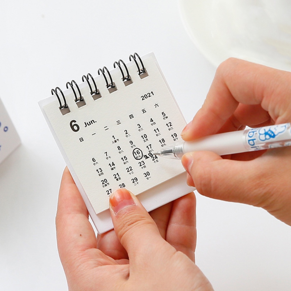 2022 Kalender Meja Mini Kreatif Lucu Untuk Dekorasi Stationery Sekolah - Ow-