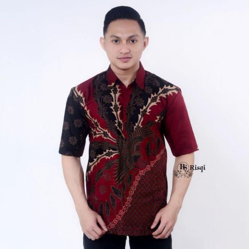 KEMEJA BATIK PRIA LENGAN PANJANG DAN LENGAN PENDEK M L XL XXL JUMBO BIG SIZE