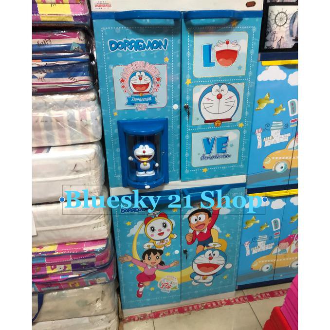 LEMARI PLASTIK ANAK / LEMARI DORAEMON / LEMARI MSC DOLL NAIBA 9284