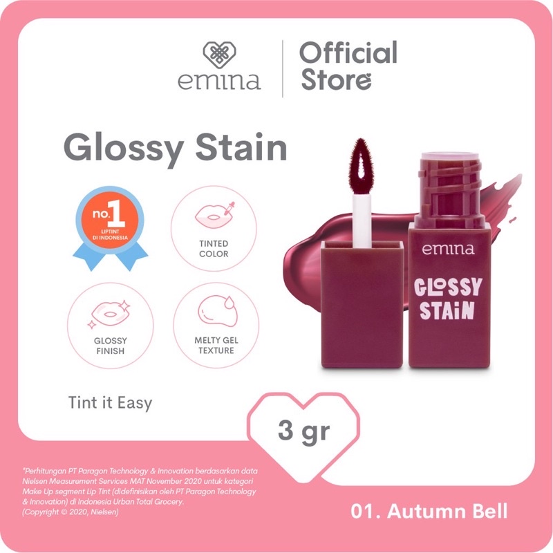 Emina Glossy Stain 3 g - Lip Tint