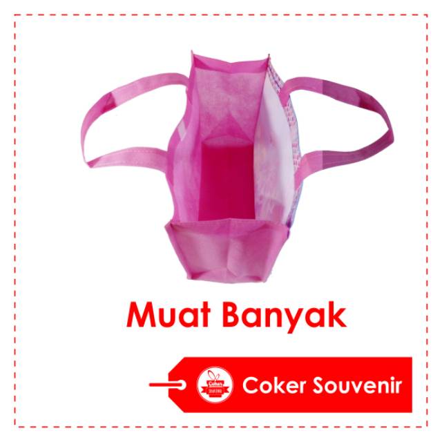 PRODUSEN / PENJUAL  Tas Ultah Souvenir Ulang Tahun Pesta Anak Bahan Kain TERLARIS  Goodie Bag Custom-5