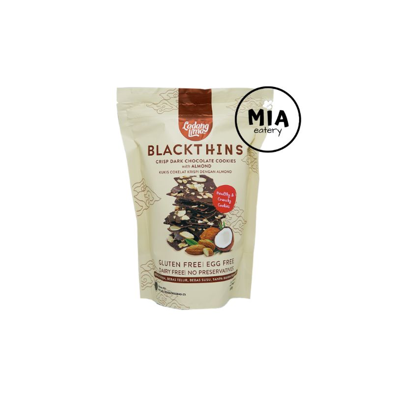 

Blackthins Cookies Ladang Lima Gluten Free