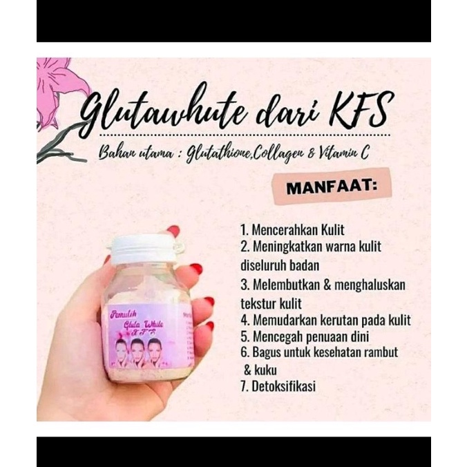 Gluta White KFS Original Bpom Susu Pemutih Badan