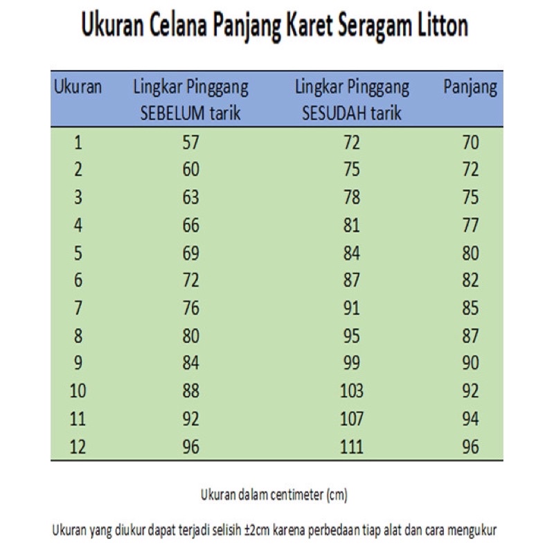 Pramuka celana panjang Karet pinggang SD SMP SMA coklat LITTON famatex / seragam pramuka laki