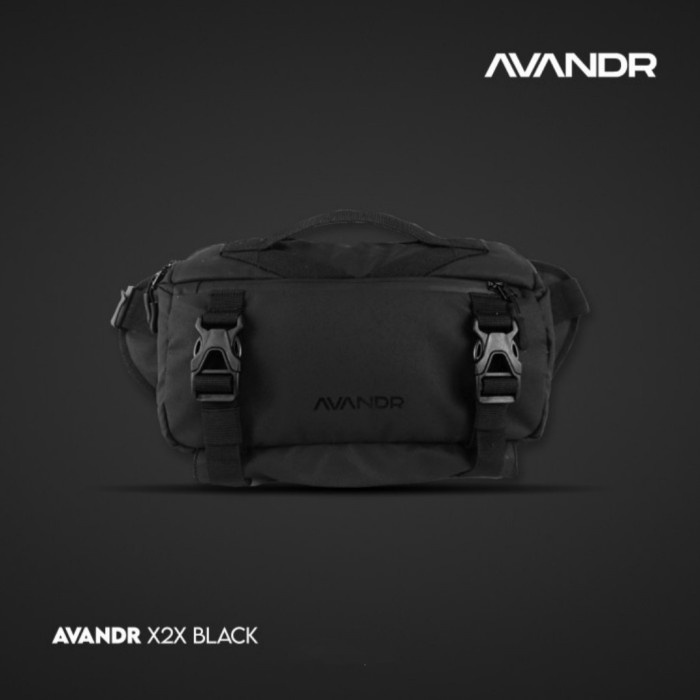 [Tas] Avandr X2X Black Matte Sling Bag Multifungsi [Selempang]