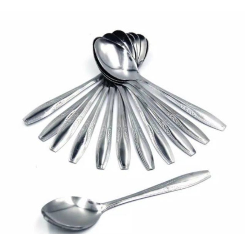 Sendok Makan - Garpu Makan -  Stainless - 1 Lusin