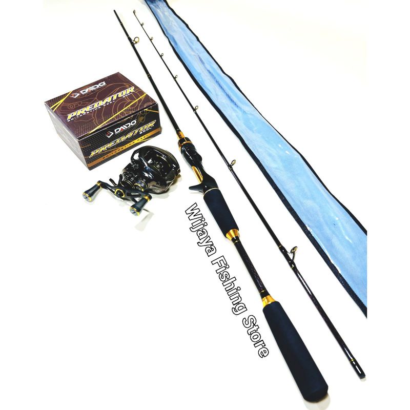 Set Joran BC Casting Oncak Baltic 180 dan Reel BC Daido Predator FREE PE