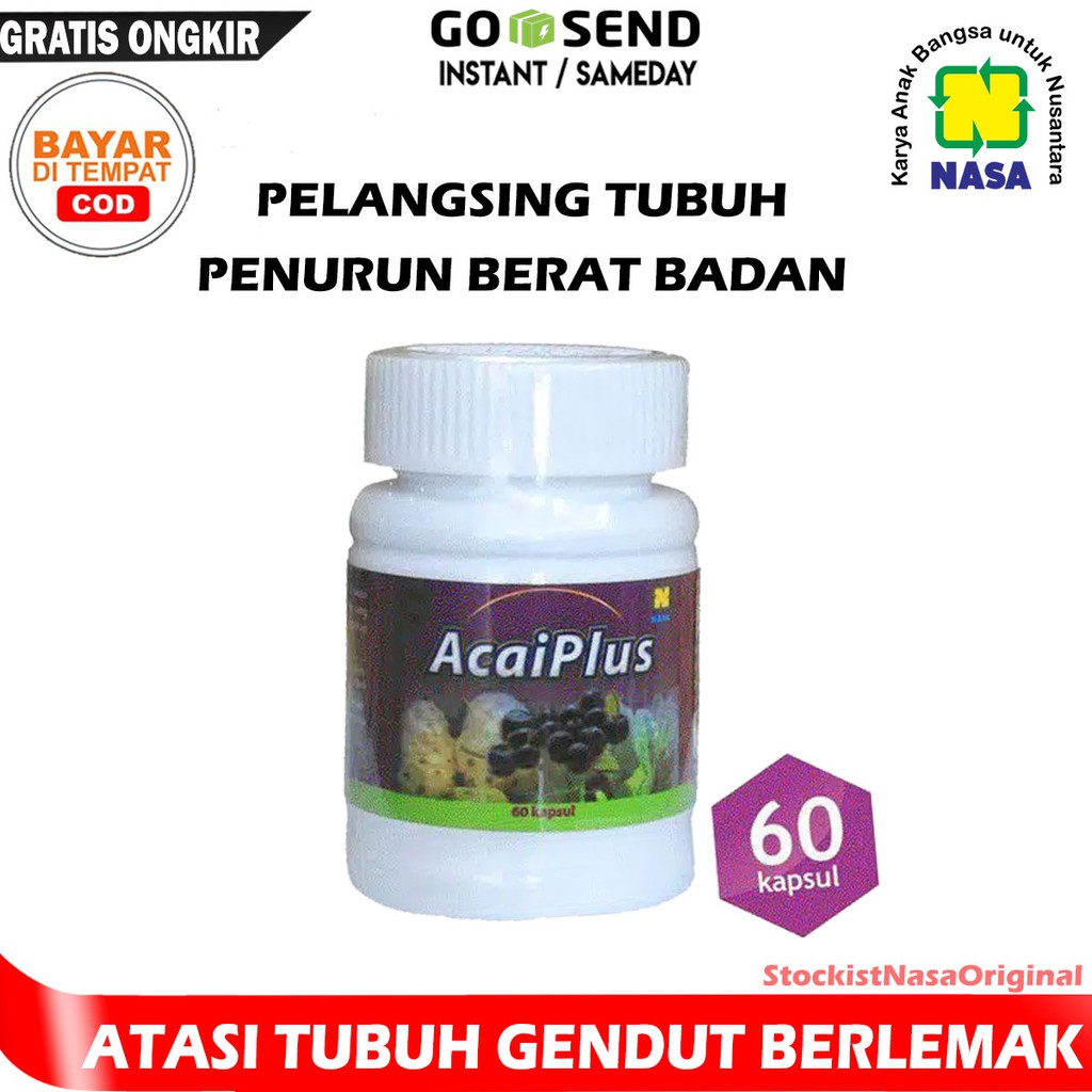 ACAIPLUS NASA - OBAT PELANGSING BADAN - OBAT LANGSING - PENURUN BERAT BADAN - OBAT DIET - PELANGSING